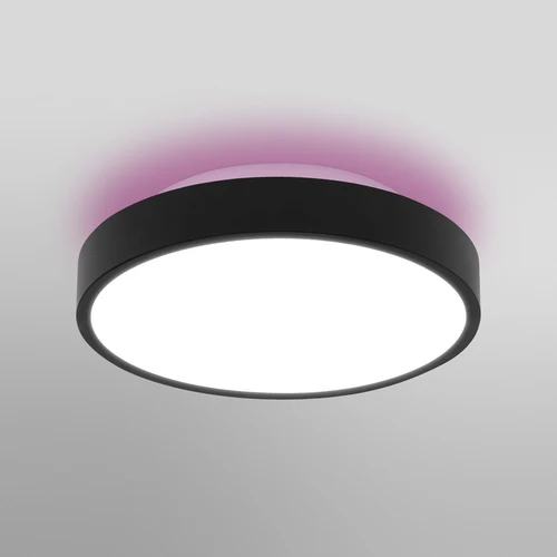 LEDVANCE Wifi SMART+ ORBIS BACKLIGHT Plafonnier LED RGBW multicolore 35cm réglable blanc 28W / 3000-6500K noir