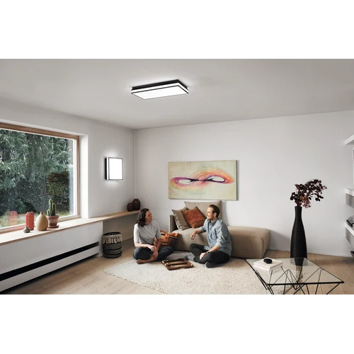 LEDVANCE Wifi SMART+ ORBIS MAGNET Plafonnier LED 45x45cm Tunable blanc 42W / 3000-6500K noir