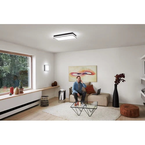 LEDVANCE Wifi SMART+ ORBIS MAGNET Plafonnier LED 30x30cm Tunable blanc 26W / 3000-6500K noir