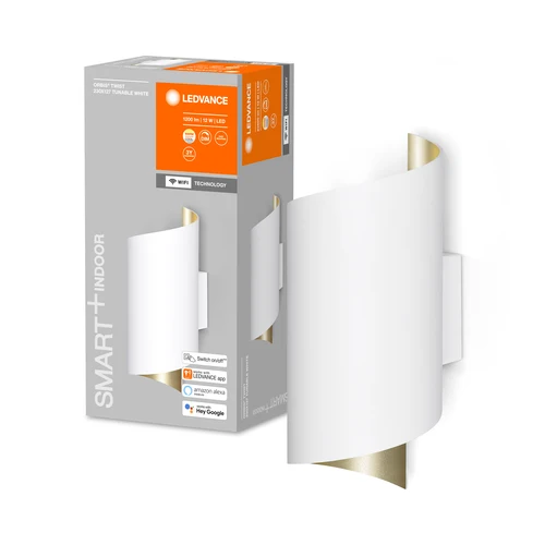 LEDVANCE Wifi SMART+ ORBIS TWIST Applique LED 23x12,7cm Tunable Blanc 12W / 3000-6500K blanc