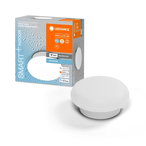 LEDVANCE Wifi SMART+ ORBIS LED AQUA plafonnier salle de bain 20cm réglable blanc 12W / 3000-6500K