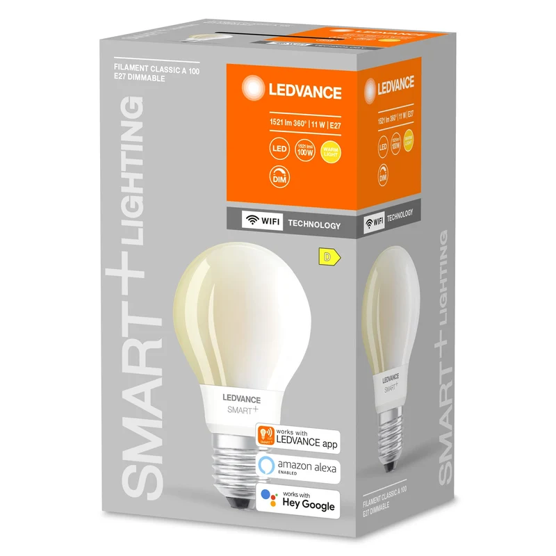 Lampe LEDVANCE Wifi SMART+ Classic A dimmable (ex 100W) 11W / 2700K blanc chaud E27