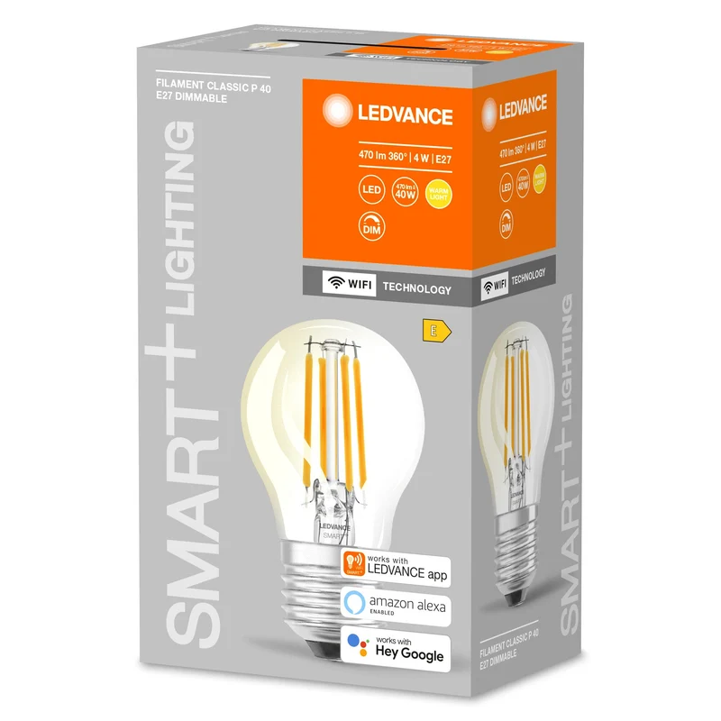 Lampe LEDVANCE Wifi SMART+ dimmable 4W / 2700K blanc chaud E27