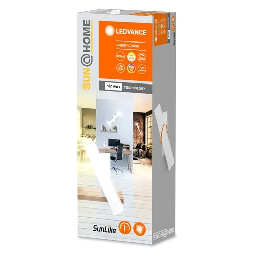 LEDVANCE Wifi SUN@HOME ORBIS CROSS Applique murale LED 12W / 2200-5000K