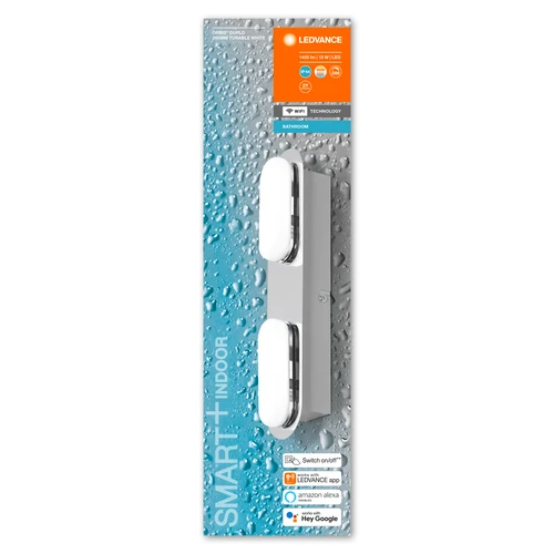LEDVANCE Wifi SMART+ ORBIS DUPLO Applique murale LED pour salle de bain 30cm blanc tunable 15W / 3000-6500K blanc