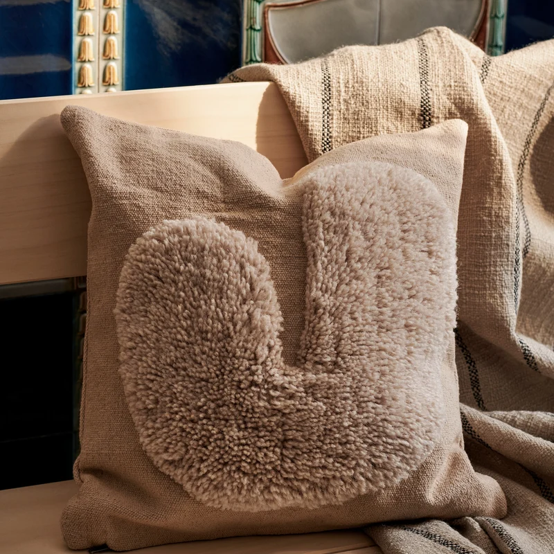 Ferm Living Lay Cushion - Rectangular - Sand/Sugar Kelp