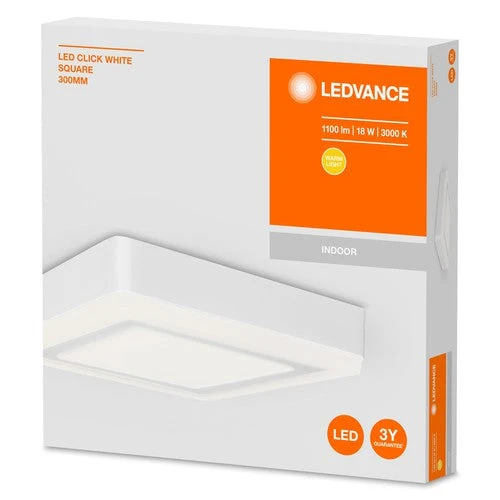LEDVANCE LED CLICK Blanc SQ 300mm 18W