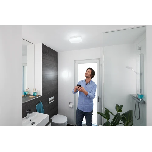 LEDVANCE Wifi SMART+ ORBIS LED AQUA plafonnier salle de bain 20x20cm Tunable Blanc 12W / 3000-6500K