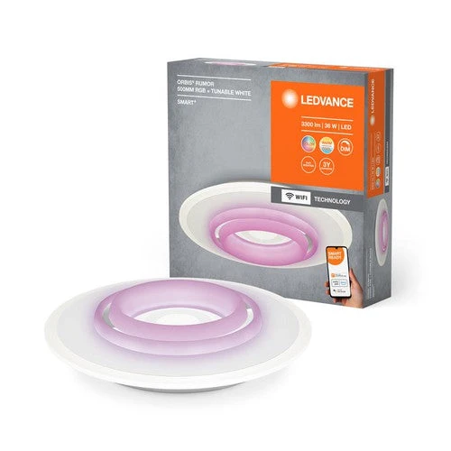 LEDVANCE Wifi SMART+ ORBIS RUMOR LED RGBW plafonnier multicolore 50cm réglable blanc 32W / 2700-6500K