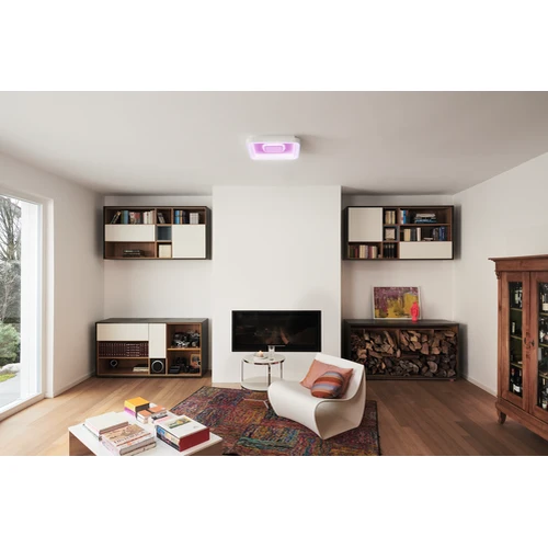 LEDVANCE Wifi SMART+ ORBIS STELLA LED RGBW plafonnier multicolore 48,5x48,5cm blanc réglable 32W / 2700-6500K