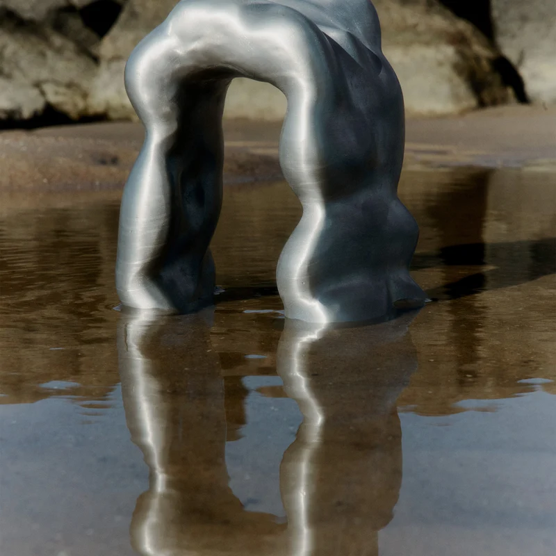 Ferm Living Morf Sculpture - Brushed Aluminium