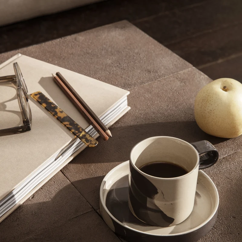 Ferm Living Inlay Cup with Saucer