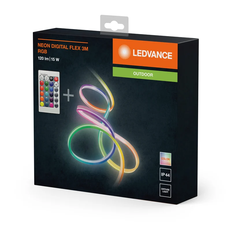 LEDVANCE NEON DIGITAL Flex bande lumineuse LED extérieure RGB avec télécommande 15W 3m