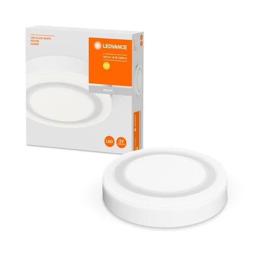 Applique et plafonnier LEDVANCE LED CLICK 20cm 15W / 3000K blanc chaud