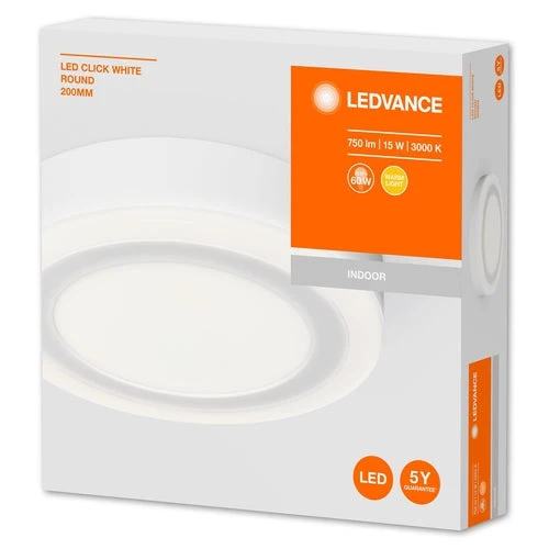 Applique et plafonnier LEDVANCE LED CLICK 20cm 15W / 3000K blanc chaud