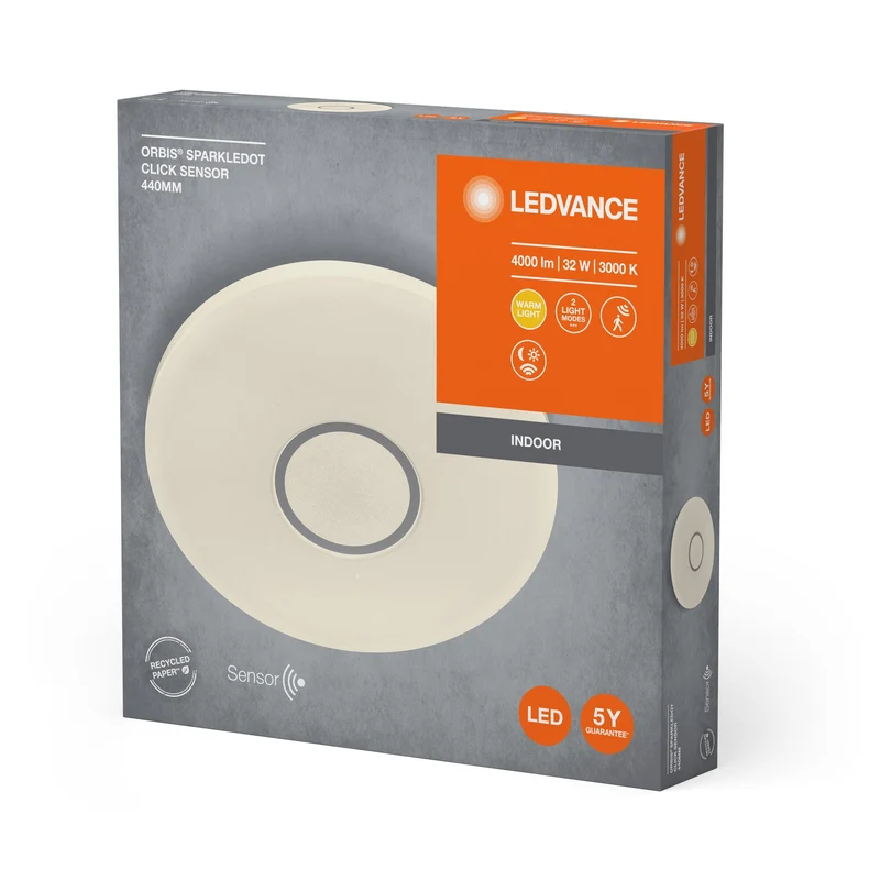 LEDVANCE ORBIS® Applique et plafonnier LED avec capteur 44cm 32W / 3000K blanc chaud