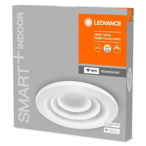 LEDVANCE Wifi SMART+ Orbis Spiral Plafonnier LED Tunable Blanc 50cm 32W / 3000-6500K Gris