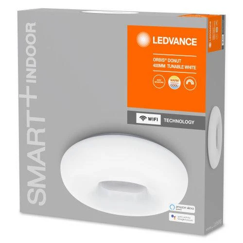 LEDVANCE Wifi SMART+ Orbis Donut Plafonnier LED Tunable Blanc 40cm 24W / 3000-6500K Blanc