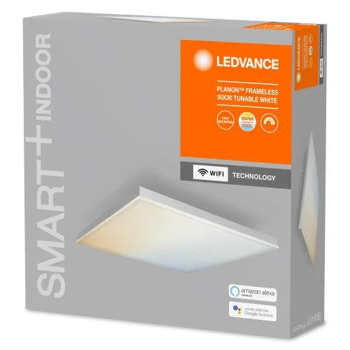 LEDVANCE Wifi SMART+ Planon Plafonnier LED sans cadre Tunable Blanc 30x30cm 20W / 3000-6500K