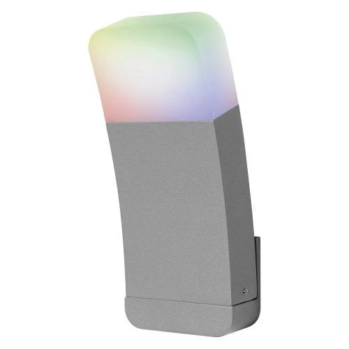 LEDVANCE Wifi SMART+ Outdoor Curve Applique LED RGBW multicolore 9W gris clair