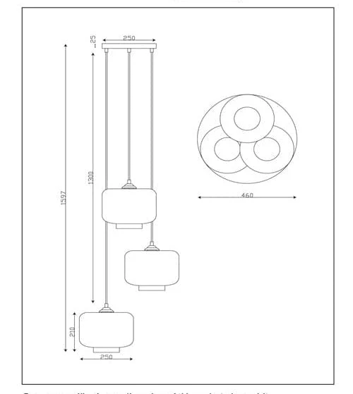 Lustre Cuisine Suspension