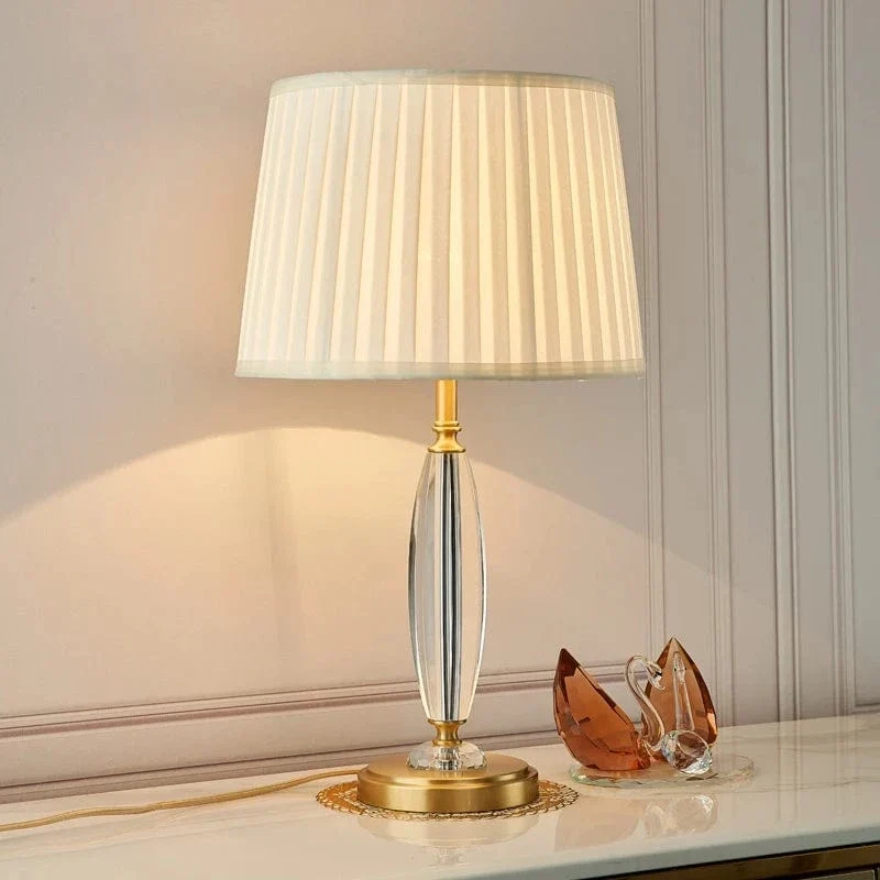 Lampe Blanche Et Or
