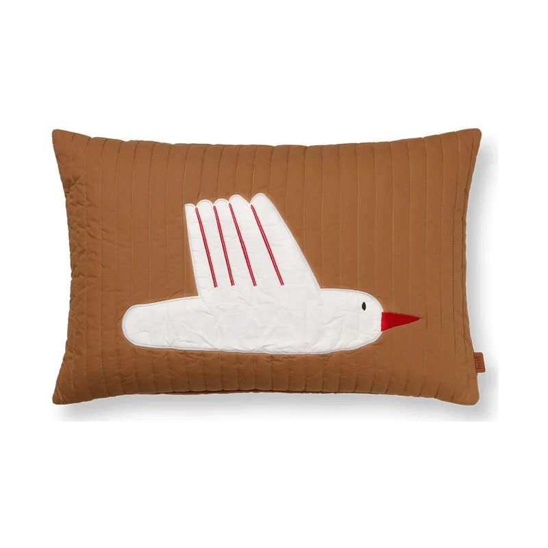 Ferm Living Bird Quilted Cushion Cover - Rectangular