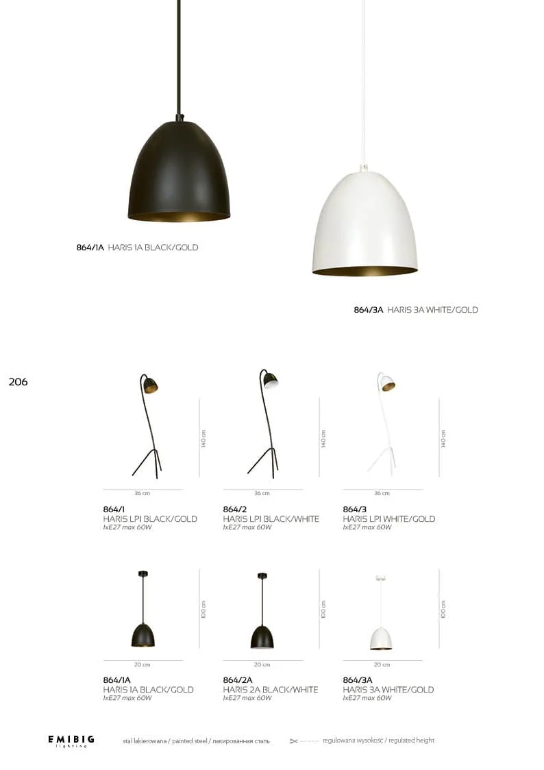 Lampadaire Trepieds
