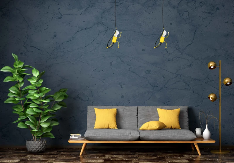 Luminaire Suspension Jaune