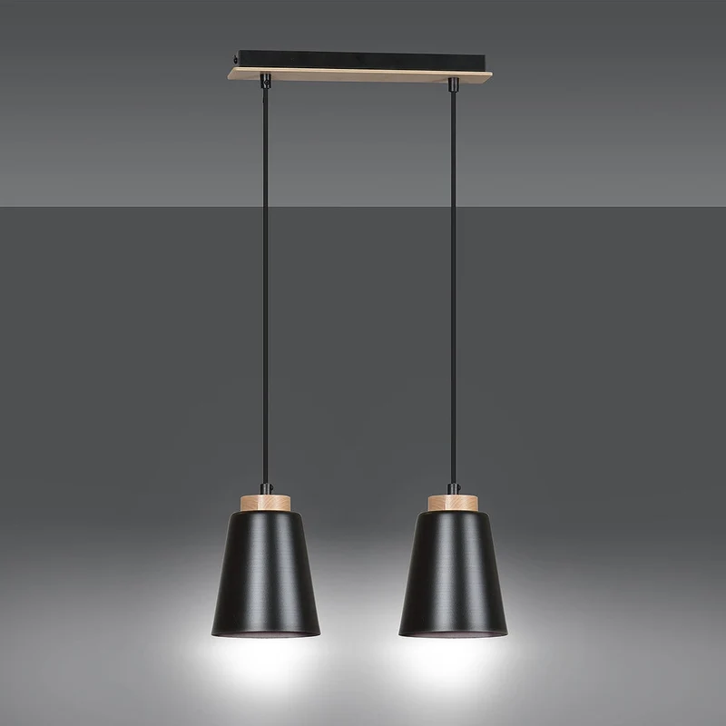 Suspension Vintage Noir