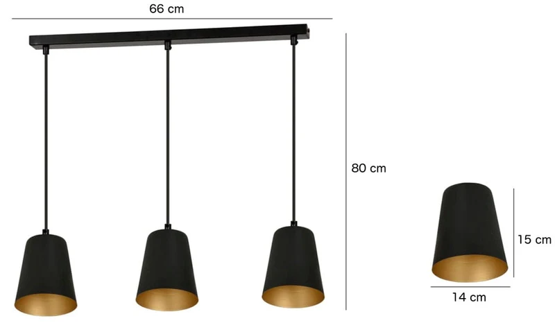 Luminaire Suspension 3 Branches