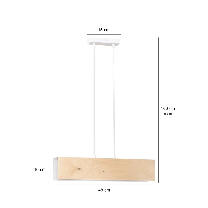Suspension Blanc Bois