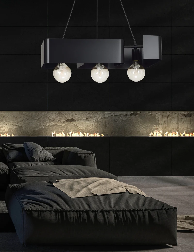 Luminaire Salon Noir