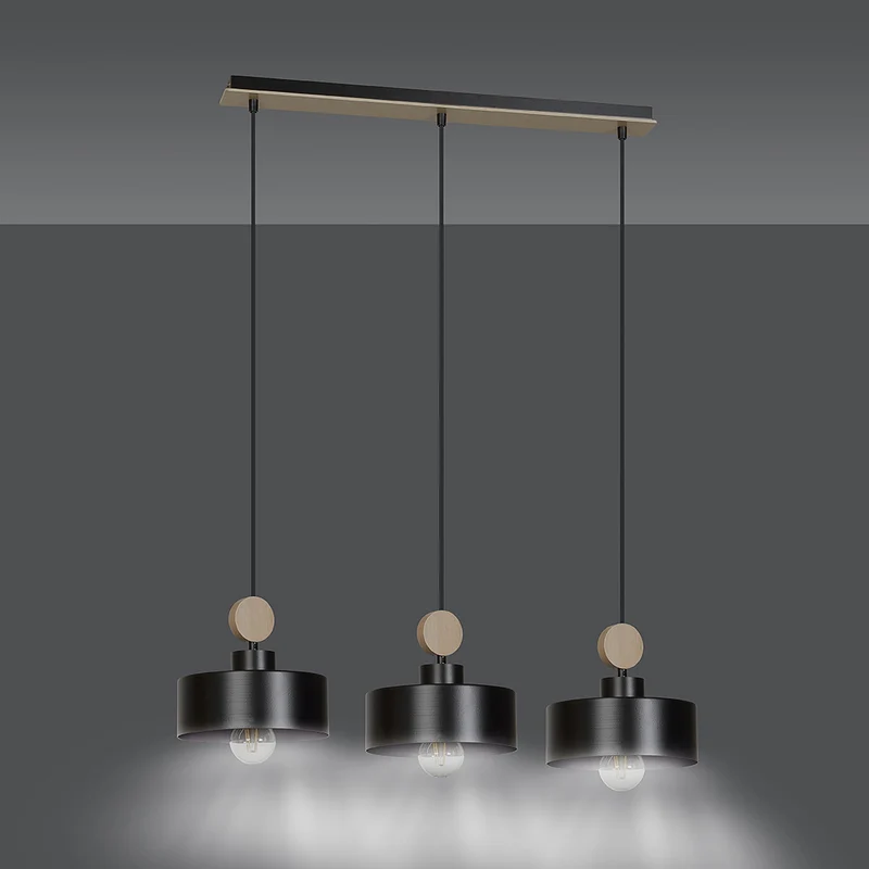 Suspension Luminaire Bois Et Metal