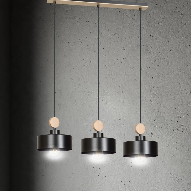Suspension Luminaire Bois Et Metal