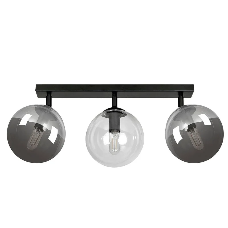 Plafonnier 3 Boules Verre