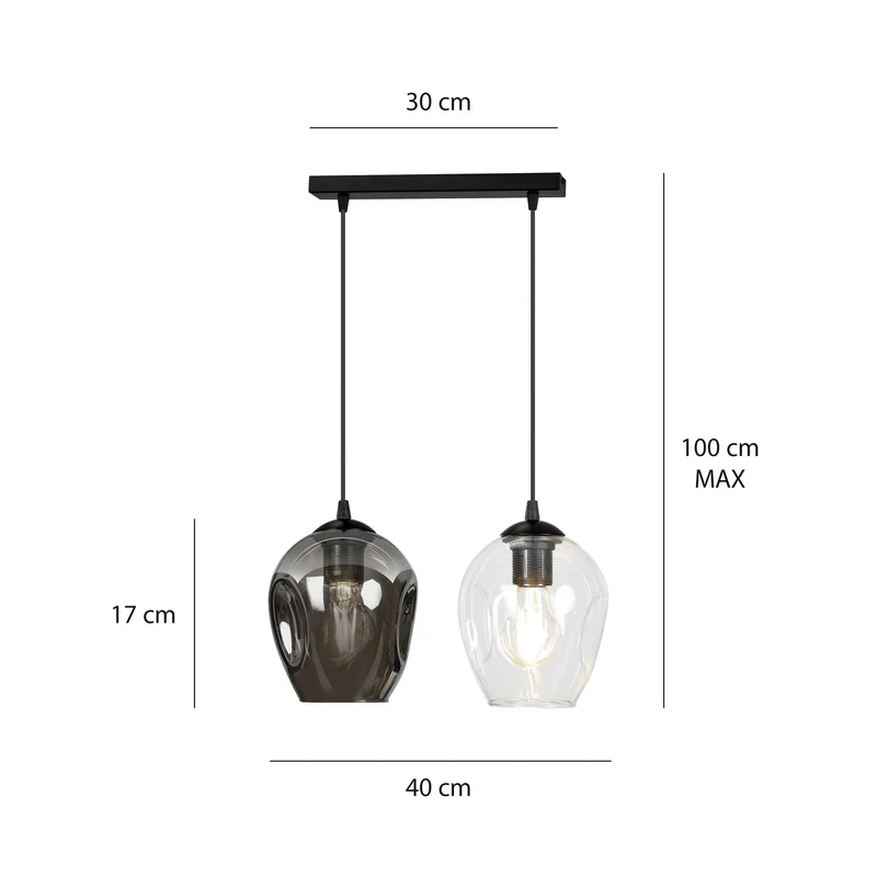 Suspension Double Luminaire