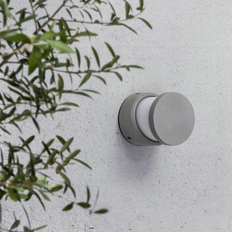 Faro Block 135 Grey Outdoor Wall Lamp