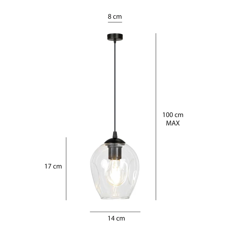 Lampe Suspension Verre Soufflé