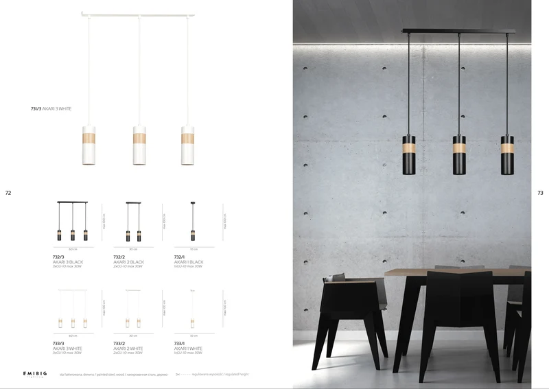 Suspension Noir Bois