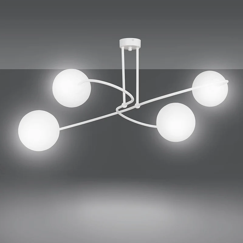Plafonnier Globe Blanc