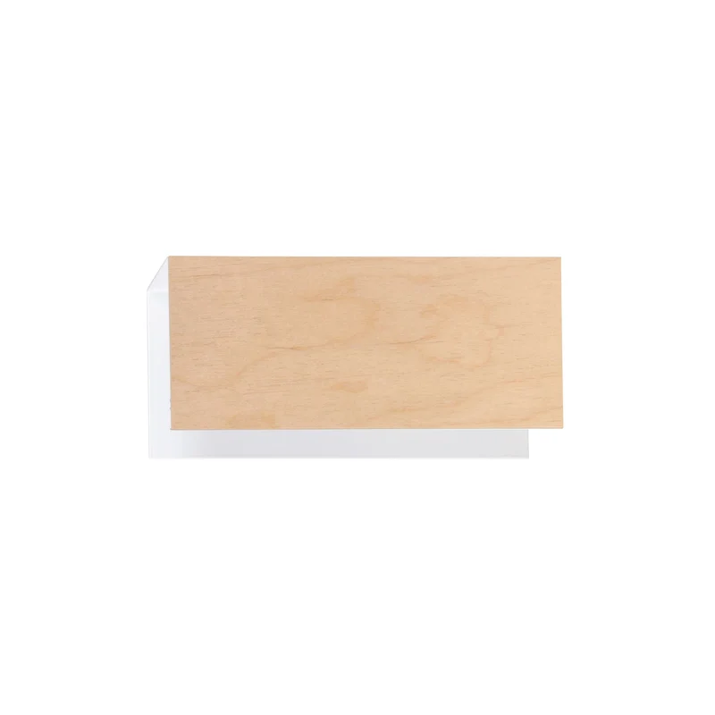 Applique Blanc Et Bois