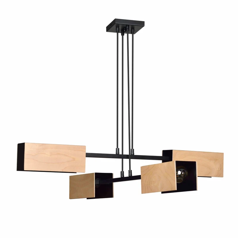 Suspension Bois Metal Industriel