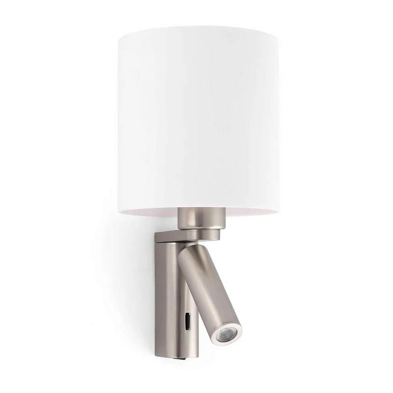 Faro Rob Shade Wall Lamp With Reader