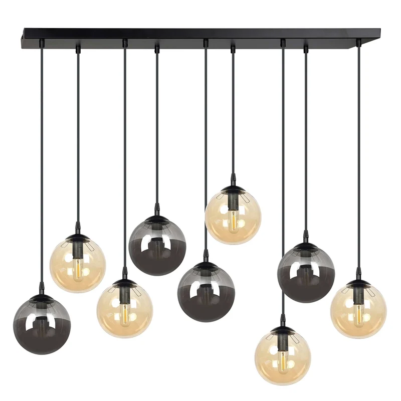 Suspension Verre Et Metal