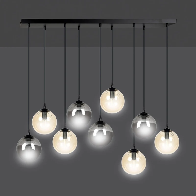 Suspension Verre Et Metal