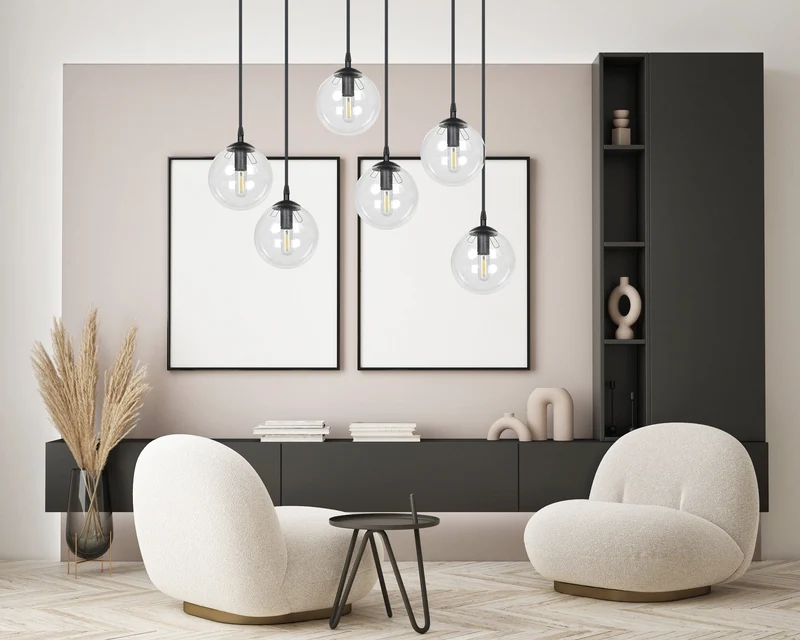 Luminaire Suspension 6 Ampoules