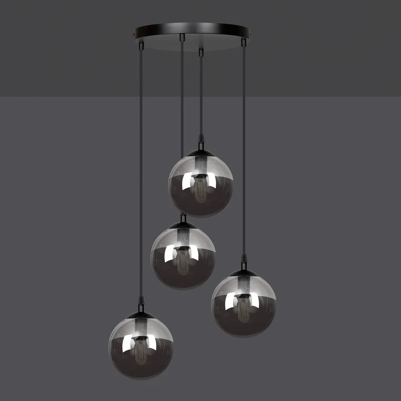 Lampe Suspension Boule Verre Souflée