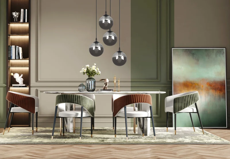 Lampe Suspension Boule Verre Souflée