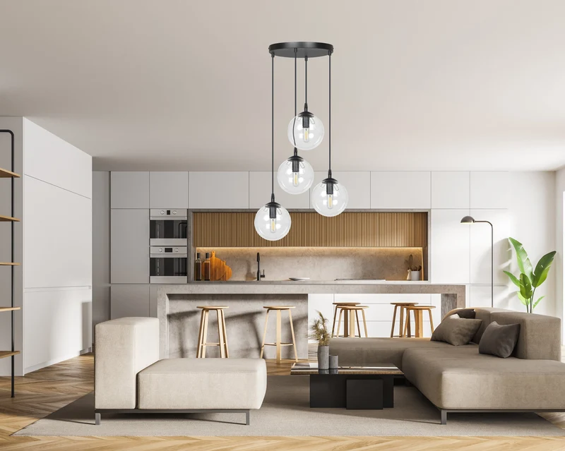 Lampe Suspension Boule Verre